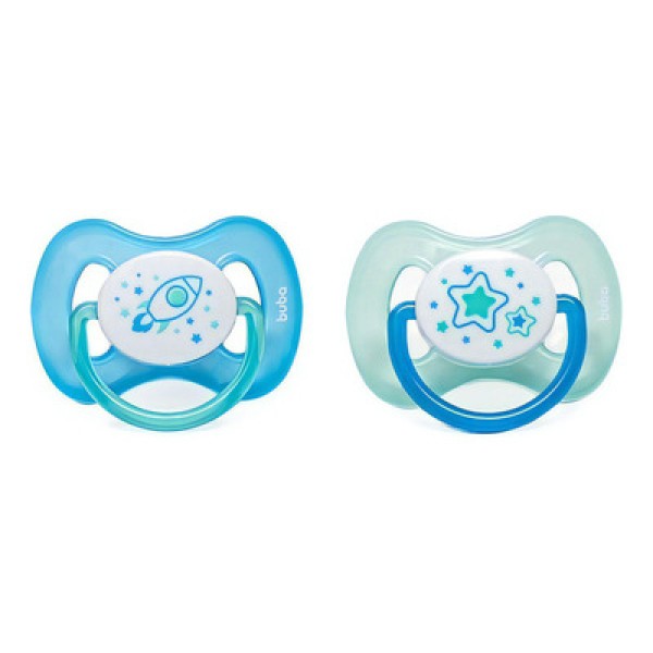 Kit 2 Chupetas Comfort Tam 2 (6m+) - Buba Unicórnio E Arco-íris 12676