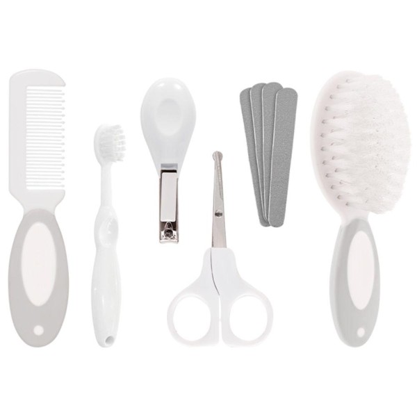 Encontraproduto.com.br - Kit Cuidados e Higiene Com Estojo Bebê Criança 6 Peças Buba