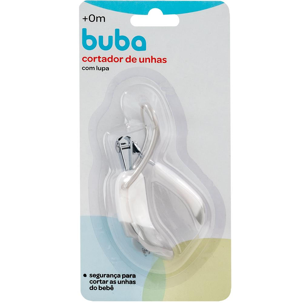 Encontraproduto.com.br - Cortador De Unha Com Lupa Cinza Buba 12744
