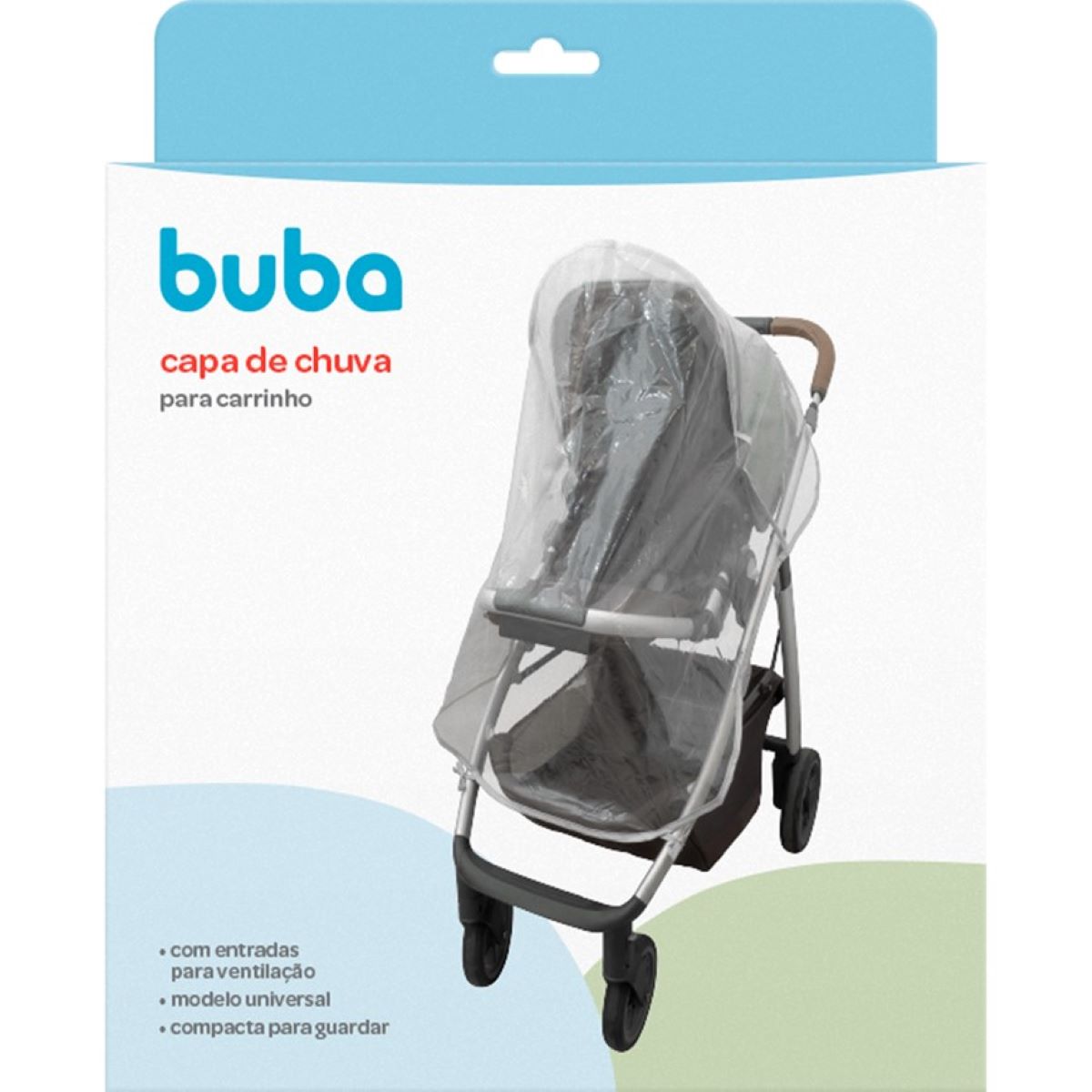 Encontraproduto.com.br - Capa De Chuva Para Carrinho De Bebê Buba 13206