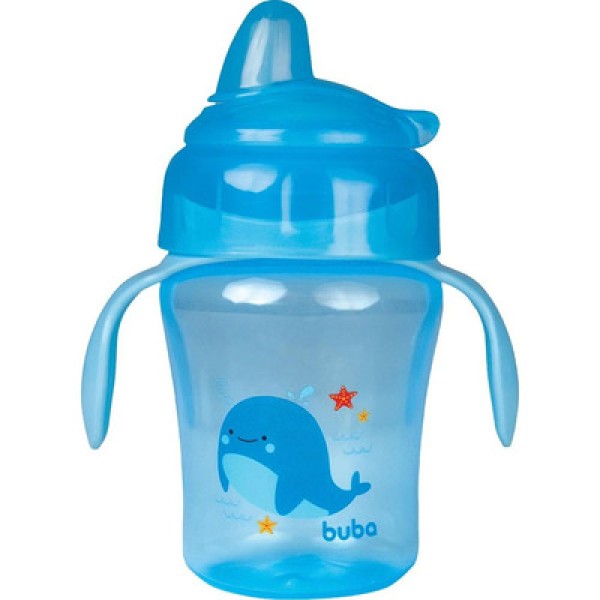 Copo de Treinamento Fundo do Mar Azul 240ml (6m+) - Buba