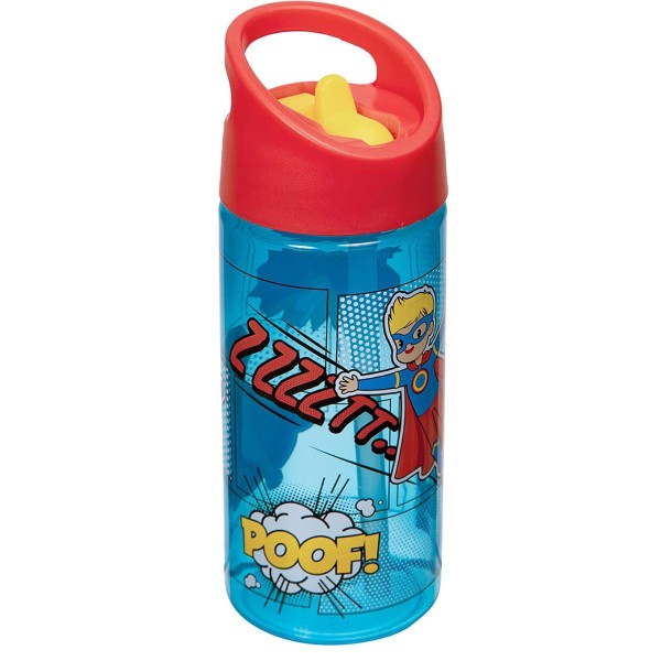 Encontraproduto.com.br - Garrafa Super Heróis Azul Buba 13445