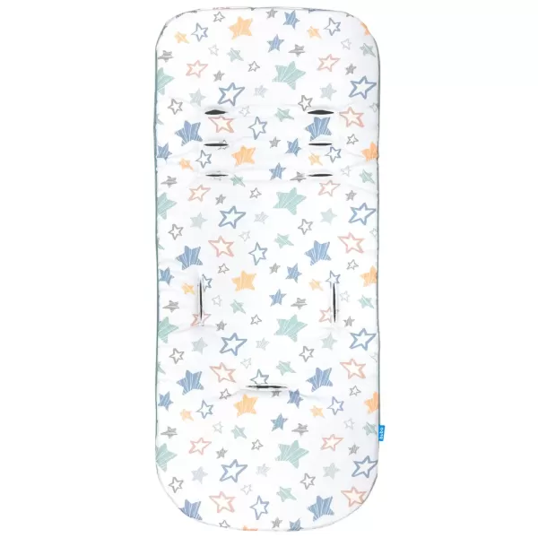 Almofada Ninho Carrinho Espuma Viscoelástica Estrelas, Buba