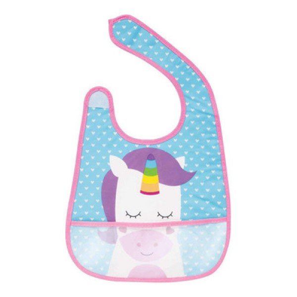 Encontraproduto.com.br - Babador com Bolso - Buba - Cachorrinho - Azul