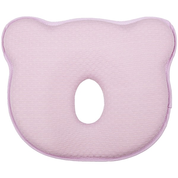 Travesseiro Anatômico Viscoelástico para Recém-nascido Ursinho Rosa (0m+) - Buba