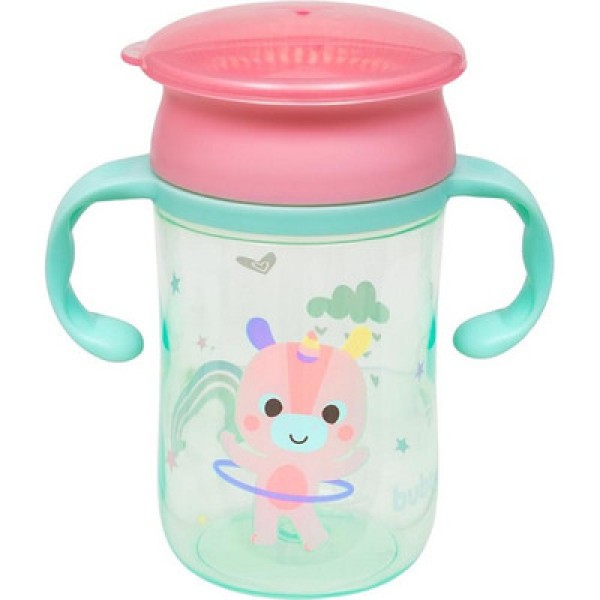 Copo 360° com Alça Bubazoo Dino 300ml (12m+) - Buba