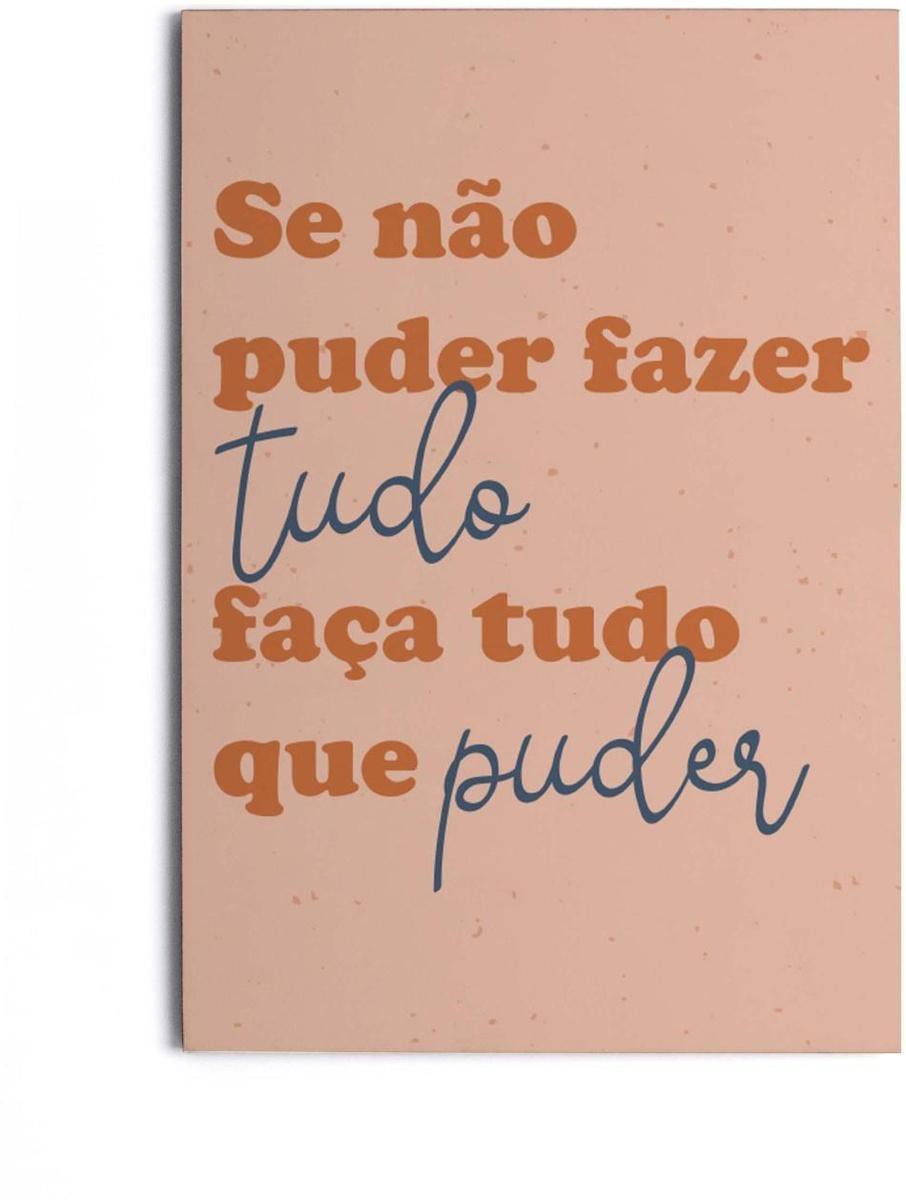 Placa Decorativa Tudo O Que Puder MDF 6mm