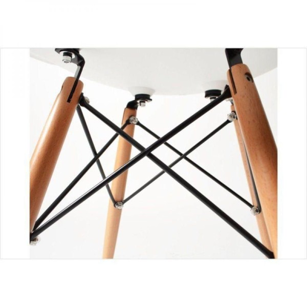 Encontraproduto.com.br - Cadeira Eiffel Charles Eames ABS Base de Madeira Dsw