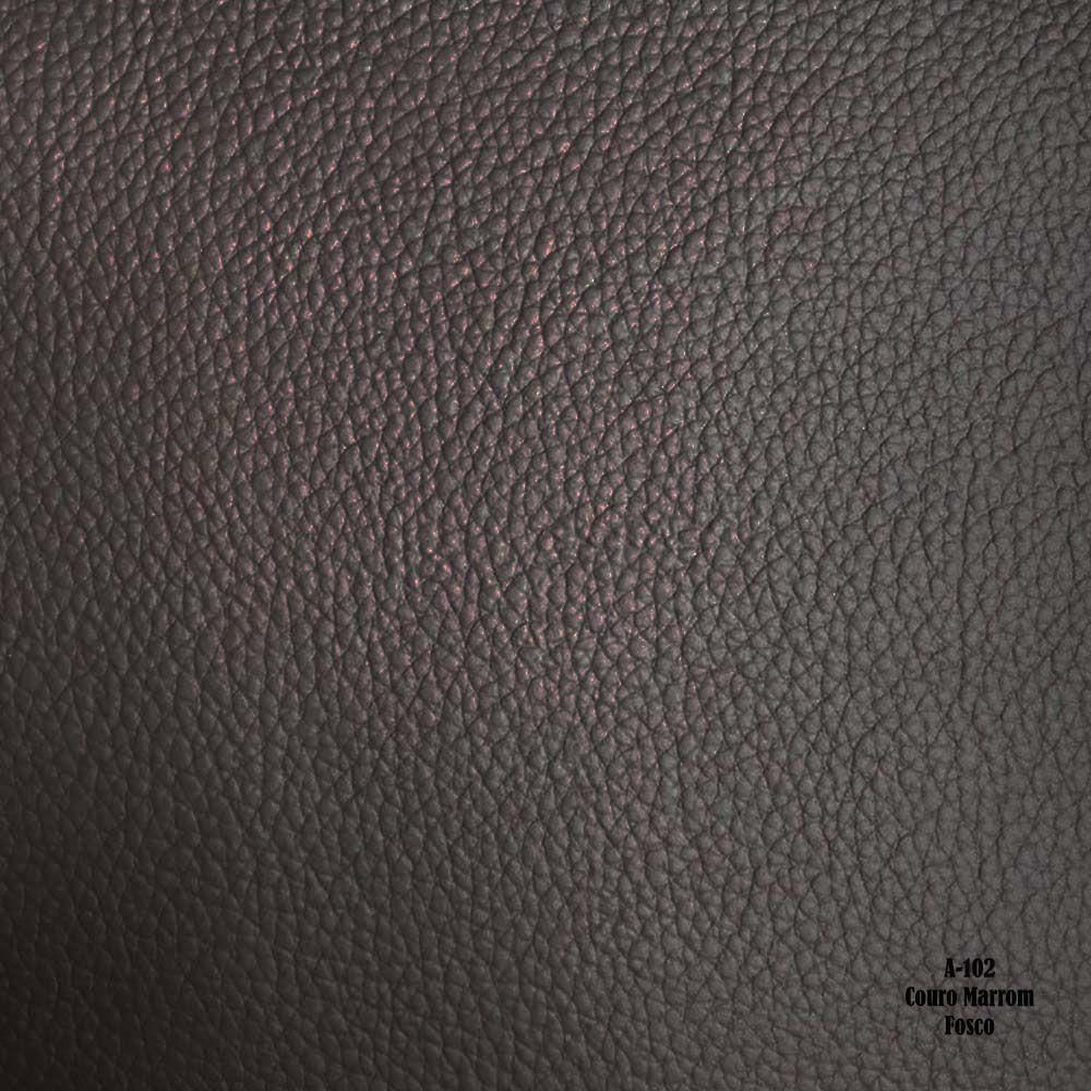 Encontraproduto.com.br - Sofá 3 Lugares Astúria 240cm Couro Marrom Fosco - Gran Belo
