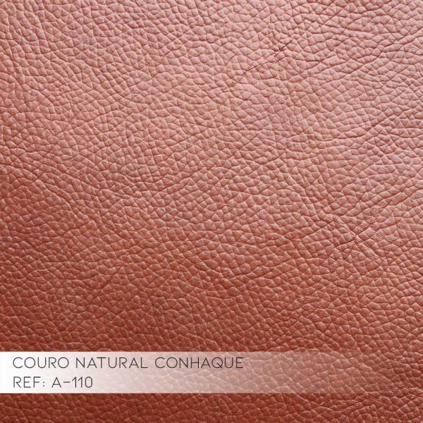 Encontraproduto.com.br - Jogo de Sofá 2 e 3 Lugares Roma Couro Conhaque Gran Belo