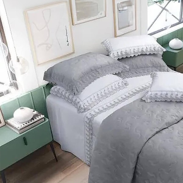 Encontraproduto.com.br - Jogo de Cama Queen Analiza em Algodão 200 fios - Marken Fassi