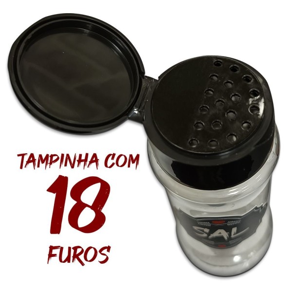 Encontraproduto.com.br - Pote Tempero Kit 8 Potes+24 Etiquetas Titulos Etiqueta Preta