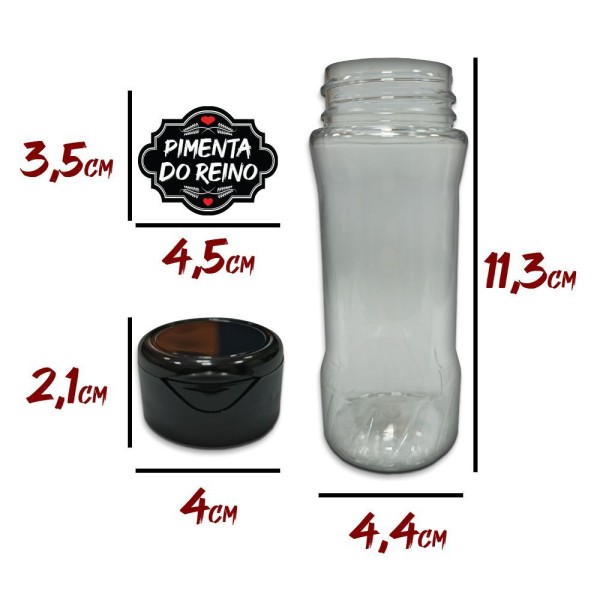 Encontraproduto.com.br - Pote Tempero Kit 8 Potes+24 Etiquetas Titulos Etiqueta Preta