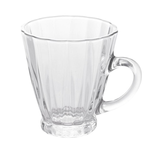 Conjunto 4 Xícaras para Café de Vidro Radial 160ml - Lyor