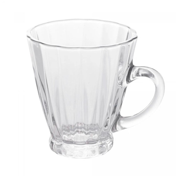 Encontraproduto.com.br - Conjunto 4 Xícaras para Café de Vidro Radial 160ml - Lyor