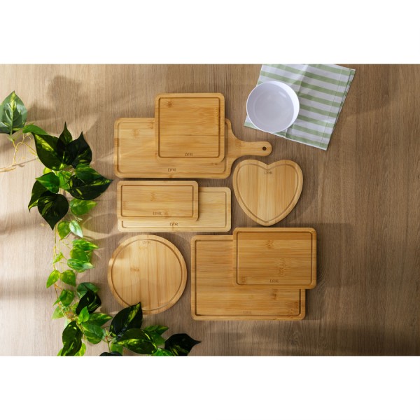 Encontraproduto.com.br - Tábua para Corte de Bambu 21cm x 28cm x 1cm - Lyor