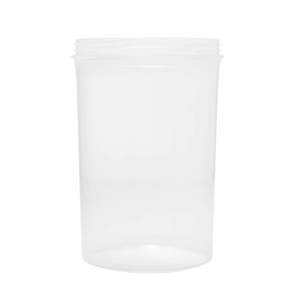 Encontraproduto.com.br - Pote com 3 Compartimentos para Salada com Garfo e Alça de Plástico Cinza 1L - Lyor