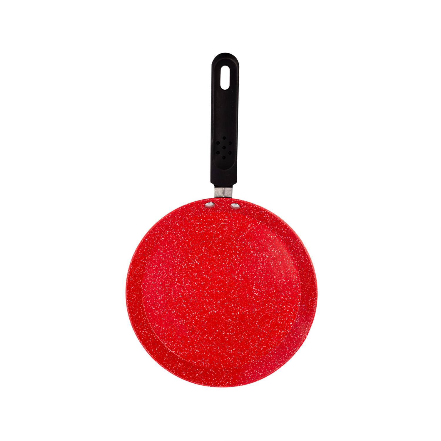 Encontraproduto.com.br - Tapioqueira de Indução em Alumínio com Revestimento Cerâmico Vermelha 22cm - Lyor