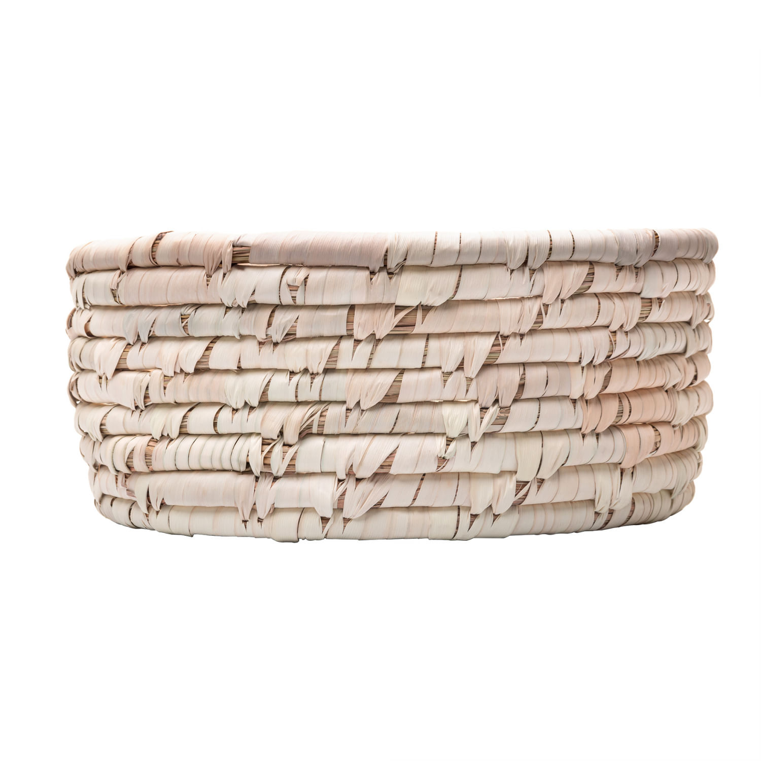 Encontraproduto.com.br - Conjunto 3 Cestos Redondos de Fibra Natural Braid - Lyor