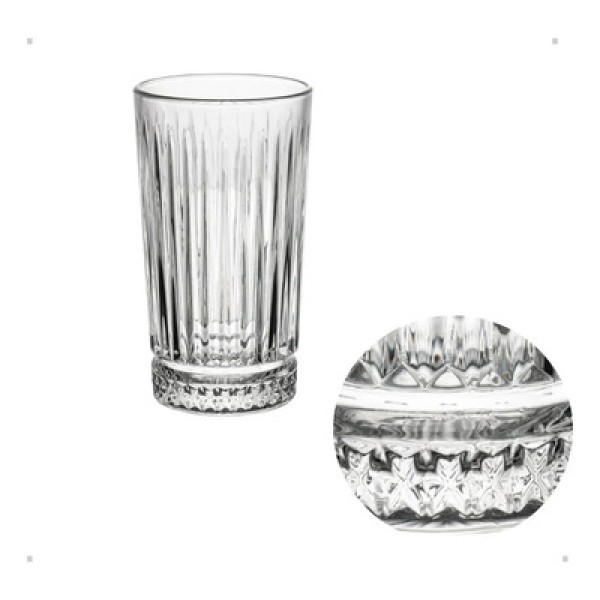 Copo Alto de Cristal Deli Diamante 280ml - Lyor