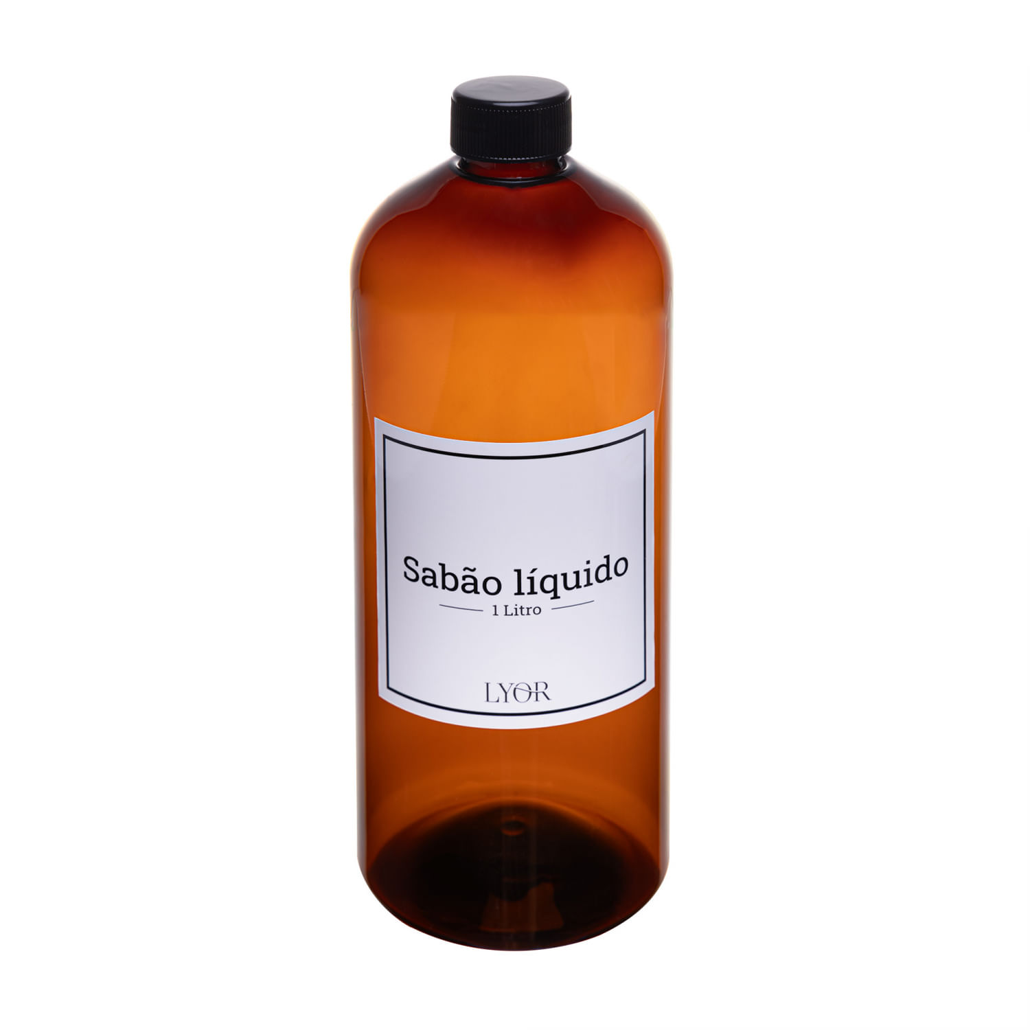 Porta Sabão Líquido de Plástico com Tampa Vintage 1L - Lyor
