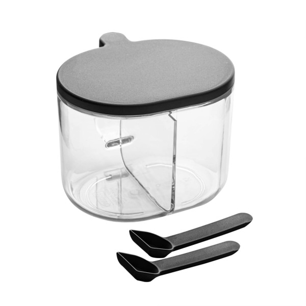 Encontraproduto.com.br - Porta Tempero Poliesb C/tampa E Colher