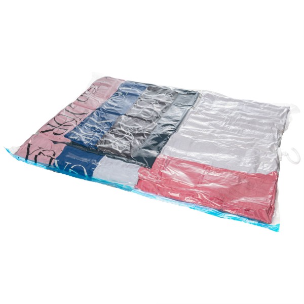 Encontraproduto.com.br - Saco a Vácuo Organizador para Roupas com Cabide em Plástico 109cm x 67cm - Lyor
