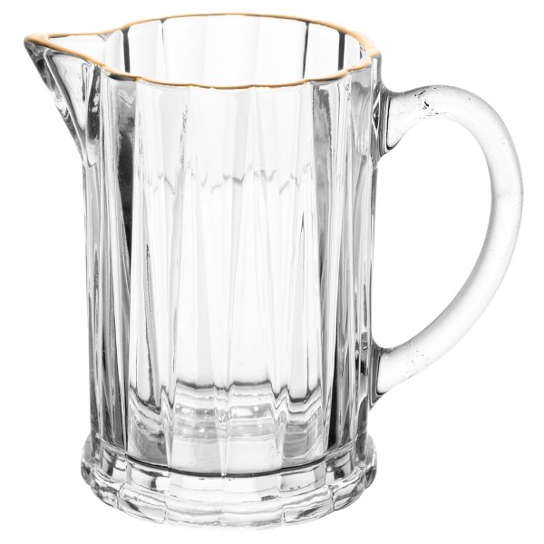 Encontraproduto.com.br - Leiteira C/ Fio de Ouro 290ml em Cristal Lyor