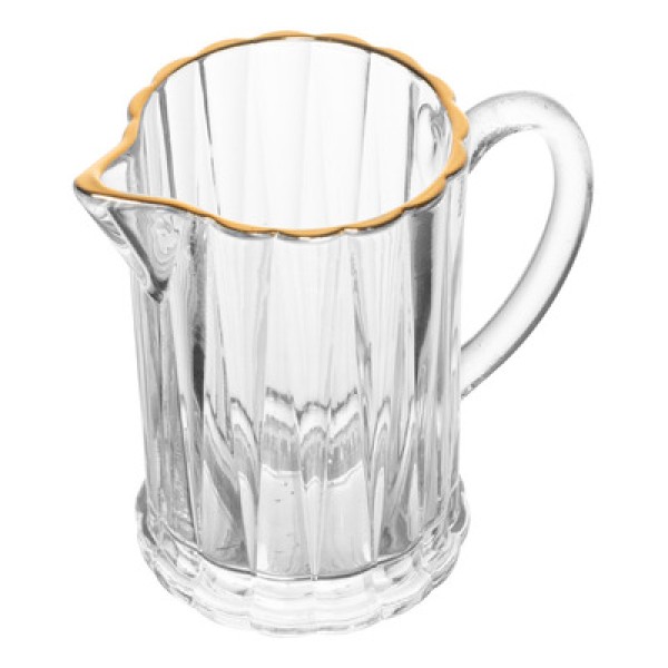 Encontraproduto.com.br - Leiteira C/ Fio de Ouro 290ml em Cristal Lyor