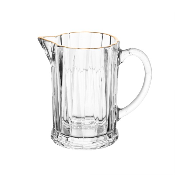 Encontraproduto.com.br - Leiteira C/ Fio de Ouro 290ml em Cristal Lyor