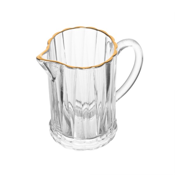 Encontraproduto.com.br - Leiteira C/ Fio de Ouro 290ml em Cristal Lyor