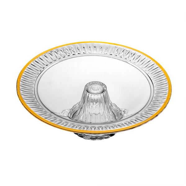 Encontraproduto.com.br - Prato Para Bolo C/ Pé 32cm em Vidro Lyor