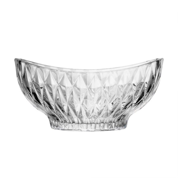 Encontraproduto.com.br - Centro de Mesa de Cristal Ecológico Diamond 28cm x 15cm x 13,5cm - Lyor