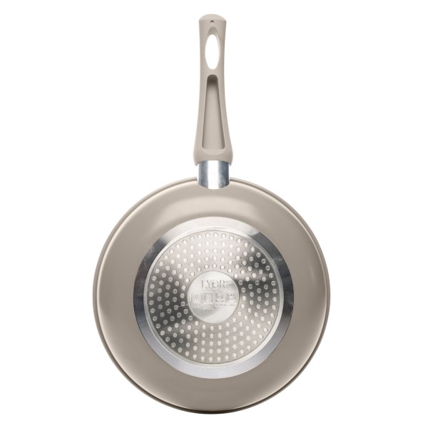 Encontraproduto.com.br - Frigideira de Indução 20cm Taupe Alumínio com Revestimento Cerâmico - Lyor