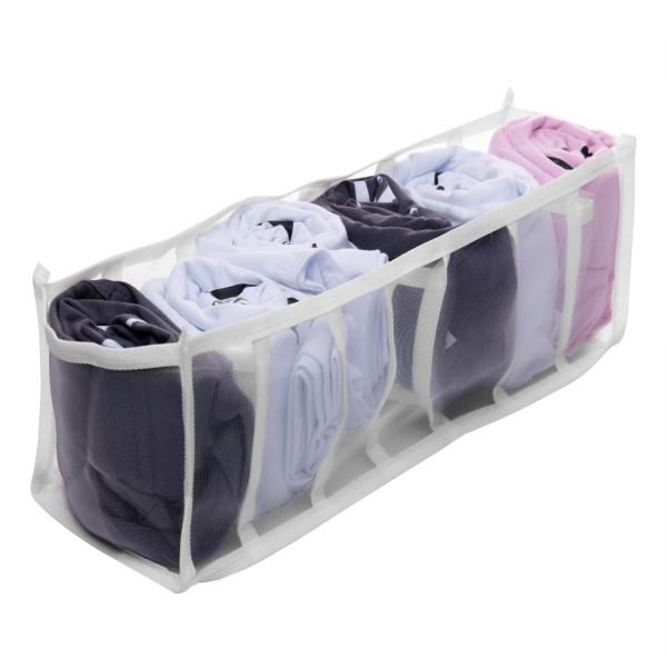 Colméia Organizadora com 7 Divisórias 32cm x 12cm x 12cm Branca Nylon - Lyor