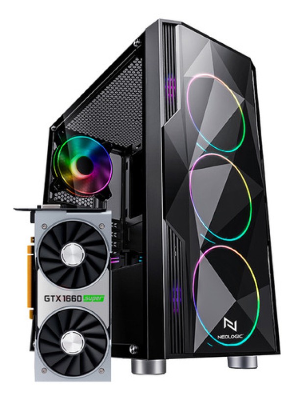 PC Gamer Intel i5-10400F 16GB  (GTX 1660 SUPER) HD 1TB 500W 80 Plus, Neologic Magic - NLI82286