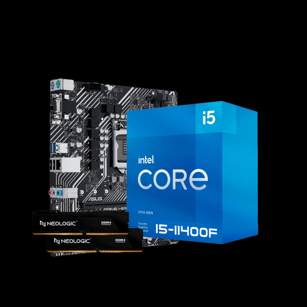 Encontraproduto.com.br - Kit Upgrade Intel Core I5 11400F, Placa Mãe H510M 16GB DDR4, Neologic - NLI84578