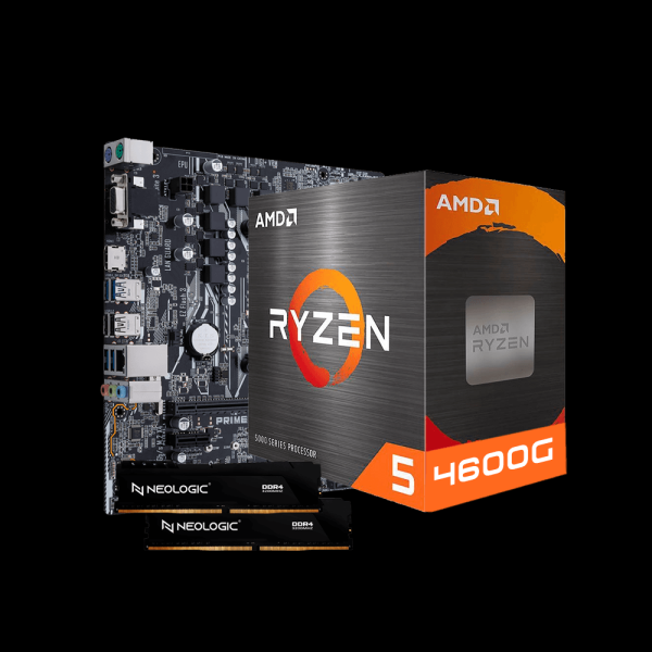 Encontraproduto.com.br - Kit Upgrade AMD Ryzen 5 4600G, Placa Mãe A320M, 32GB DDR4, Neologic - NLI84634