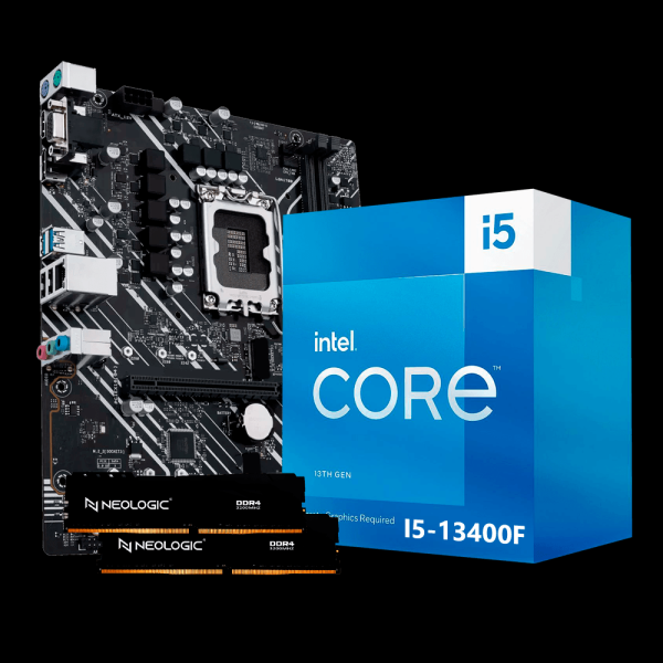 Encontraproduto.com.br - Kit Upgrade Intel I5 13400F, Placa Mãe H610, 16GB DDR4, Neologic - NLI84724