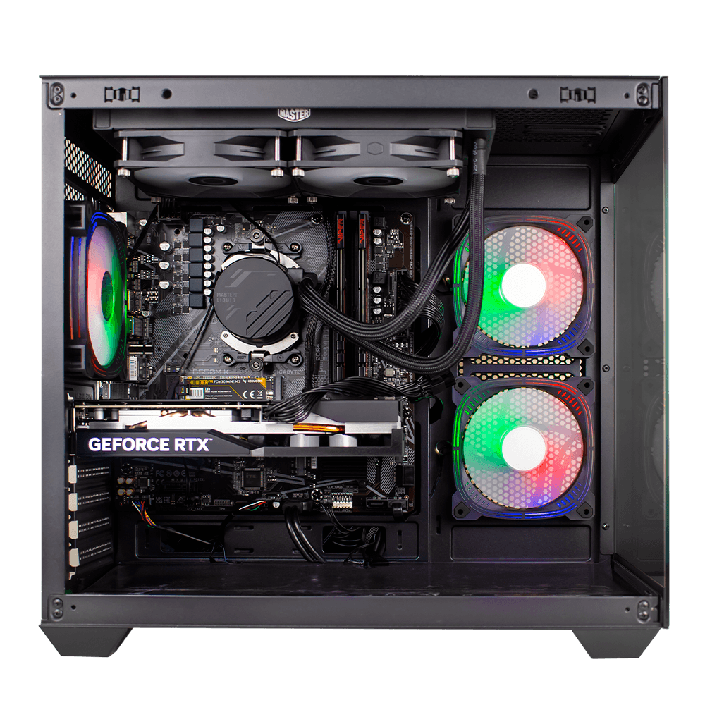 Encontraproduto.com.br - Pc Gamer AMD Ryzen 7 5700X3D 32GB DDR4 3200MHZ (RTX 4060 8GB) SSD 1TB M.2 NVME 600w 80 Plus, Watercooler 240MM, Neologic - NLI86355