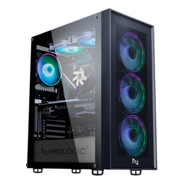 Encontraproduto.com.br - Pc Gamer AMD Ryzen 5 5500 16GB 3200MHZ (RTX 3050 6GB) SSD 240GB M.2 NVME, 600w 80 Plus, Windows 11 Pro, Neologic - NLI86791
