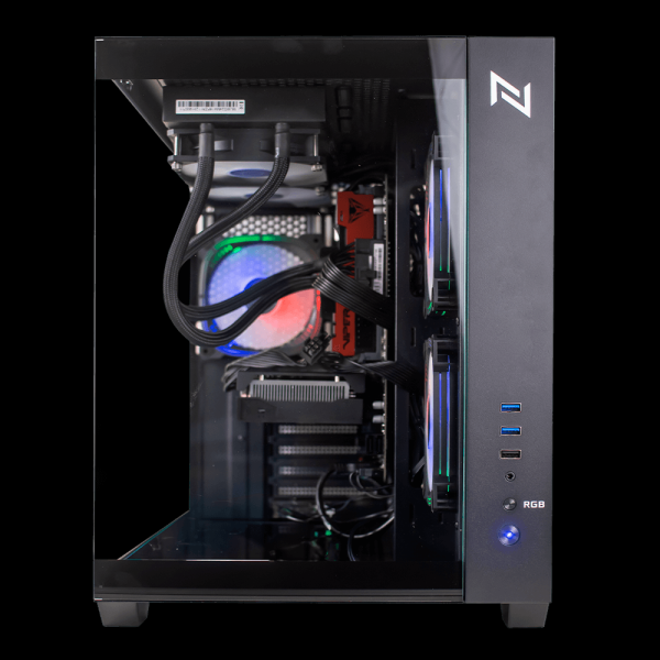 Encontraproduto.com.br - Pc Gamer AMD Ryzen 5 5500 16GB 3200MHZ (RX 7600 8GB) SSD 1TB M.2 NVME, 600w 80 Plus, Neologic Aquarium - NLI87001