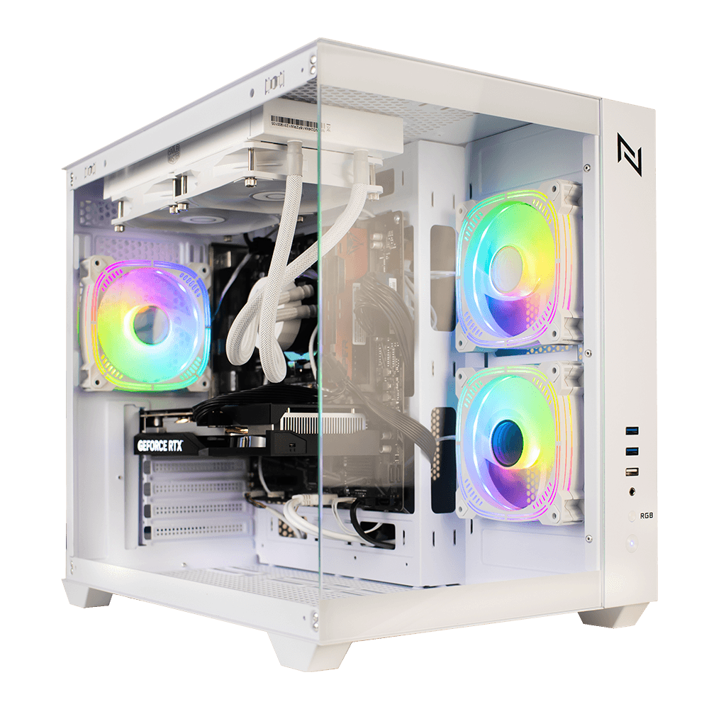 Pc Gamer AMD Ryzen 5 4500 16GB 3200MHZ (RX 7600 8GB) SSD 240GB M.2 NVME, 600w 80 Plus, Neologic Aquarium - NLI87081