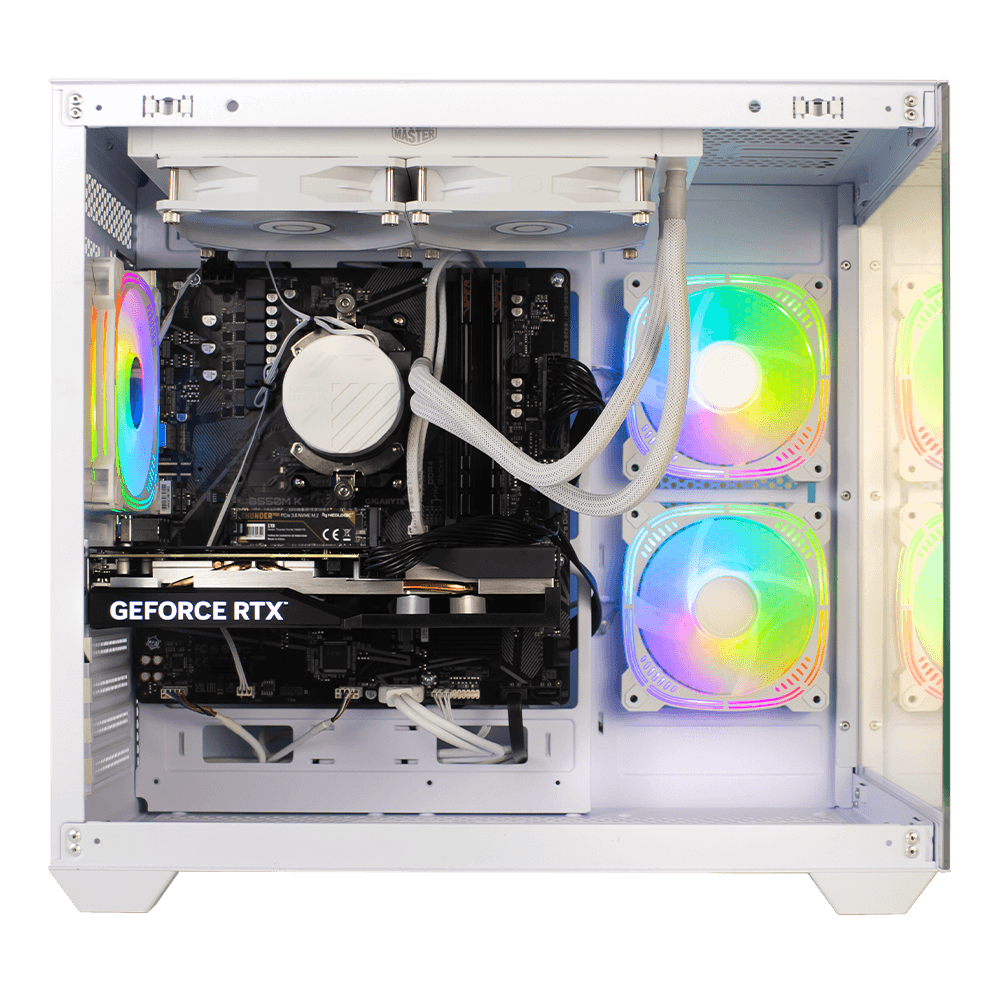 Encontraproduto.com.br - Pc Gamer AMD Ryzen 5 4500 16GB 3200MHZ (RX 7600 8GB) SSD 240GB M.2 NVME, 600w 80 Plus, Neologic Aquarium - NLI87081