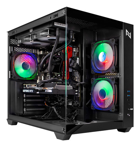 Pc Gamer AMD Ryzen 7 5700X3D 16GB 3200MHZ (RX 7600 8GB) SSD 480GB, 600w 80 Plus, Water Cooler 240mm, Neologic Aquarium - NLI87088