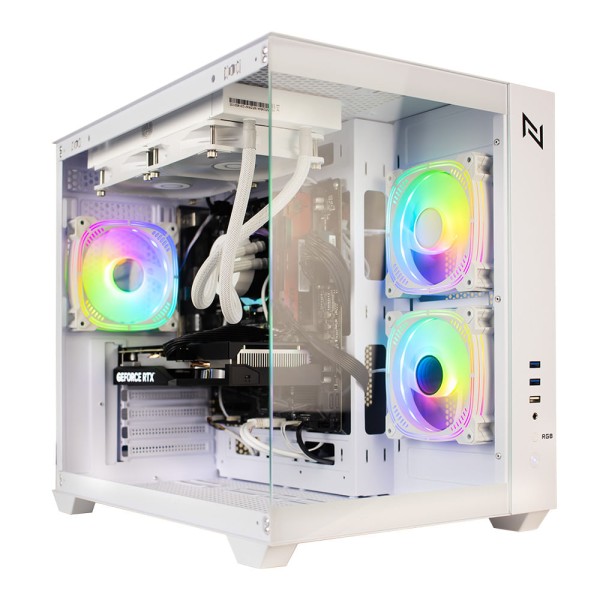 PC GAMER AMD RYZEN 7 5700X3D 16GB 3200MHZ (RX 6600 8GB) SSD 240GB M.2 NVME, 500W 80 PLUS, WATER COOLER 240MM, NEOLOGIC AQUARIUM - NLI87394