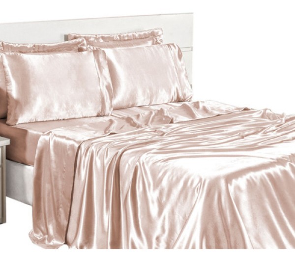 Lençol Sublime Queen 4pçs Virol T Cetim Charmousse Vira 40cm Cor Nude