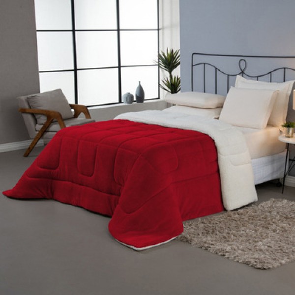 Encontraproduto.com.br - Coberdrom King Soft Marsala Valle Enxovais 1 peça