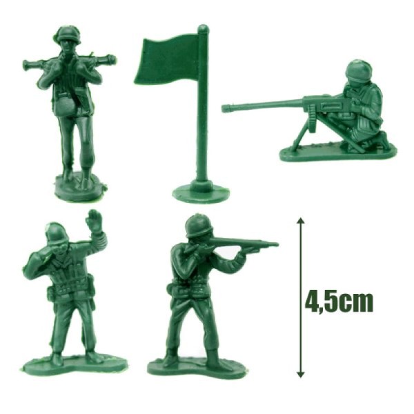 Encontraproduto.com.br - Conjunto Veículos Militares Marrom Miniatura 9 peças