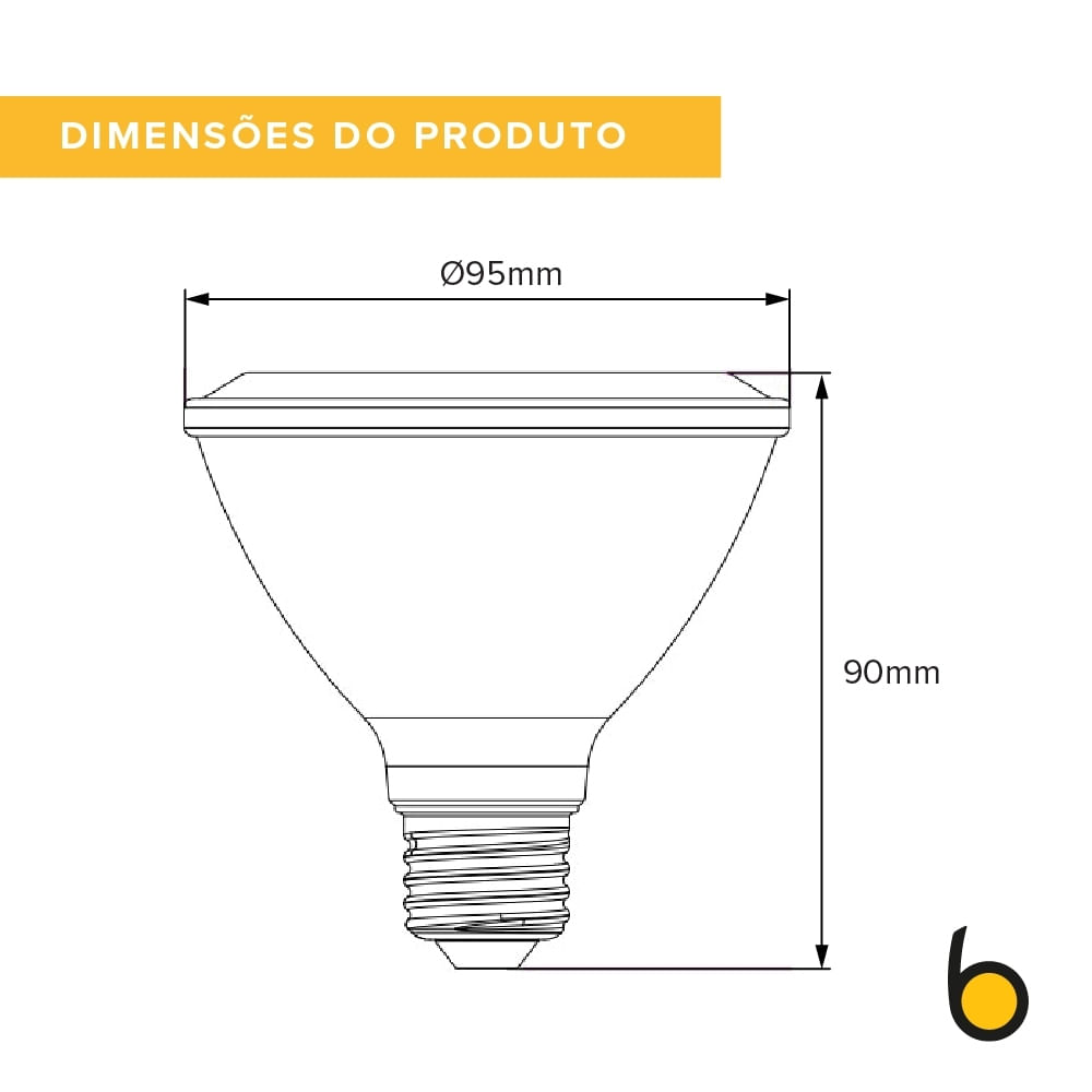 Encontraproduto.com.br - Lâmpada Par30 8.5w 4k Bivolt Brilia